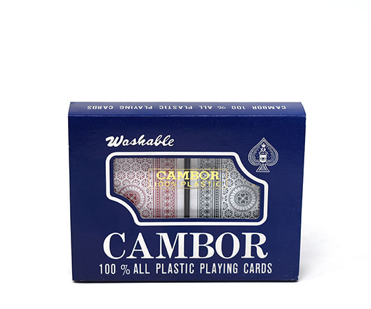 Cambor 100% Plastic Playing Cards 2 Deck Set Red/Blue main image